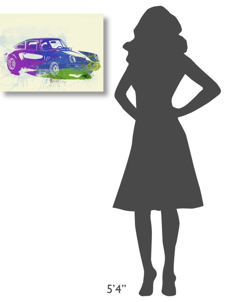 "Porsche 911 Watercolor" Fine Art Print