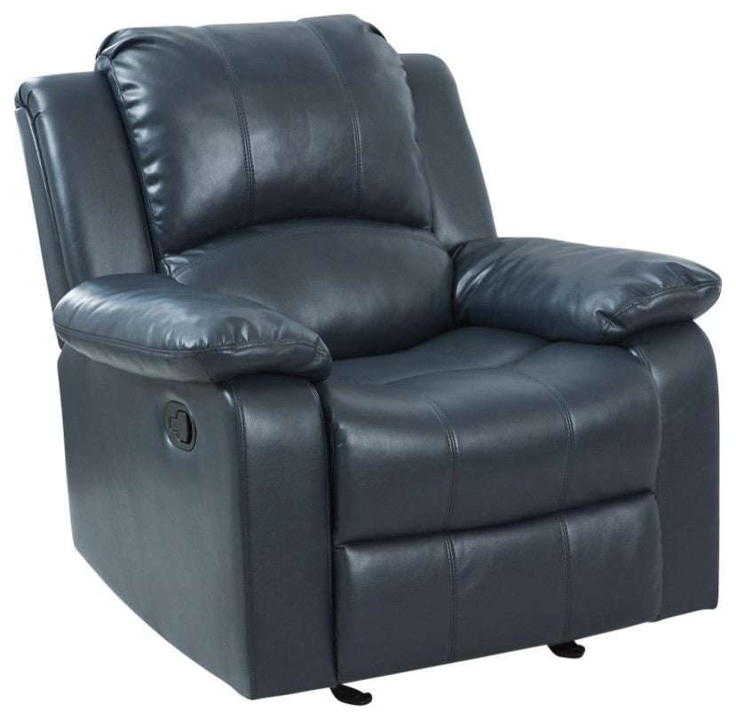 Clifton Leather Gel Recliner, Midnight Blue