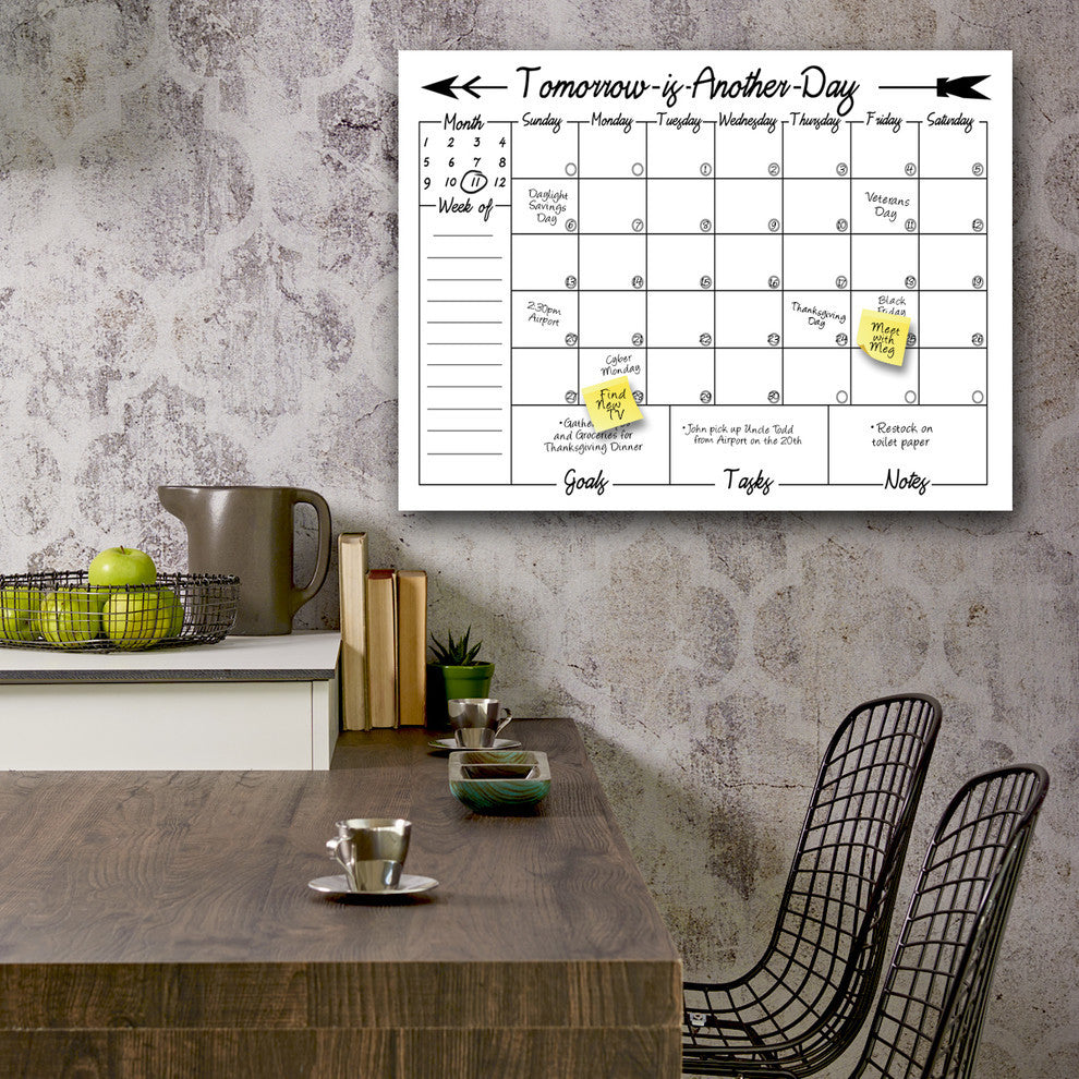 Ready2HangArt Navajo Design Dry Erase Monthly Calendar on ArtPlexi, 20"x16"