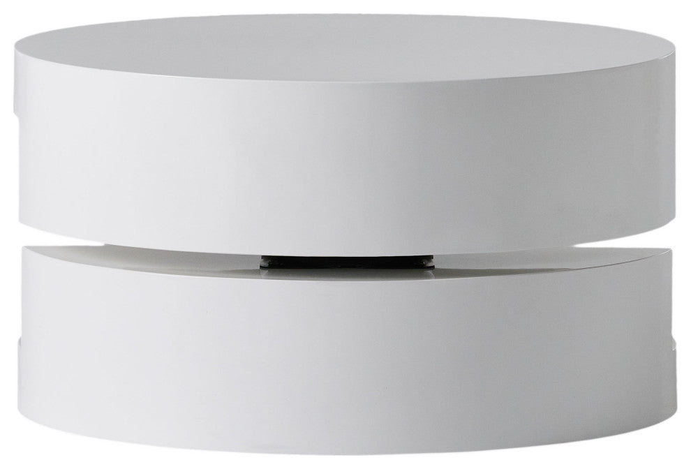 GDF Studio Emerson Small Circular Mod Swivel Coffee Table