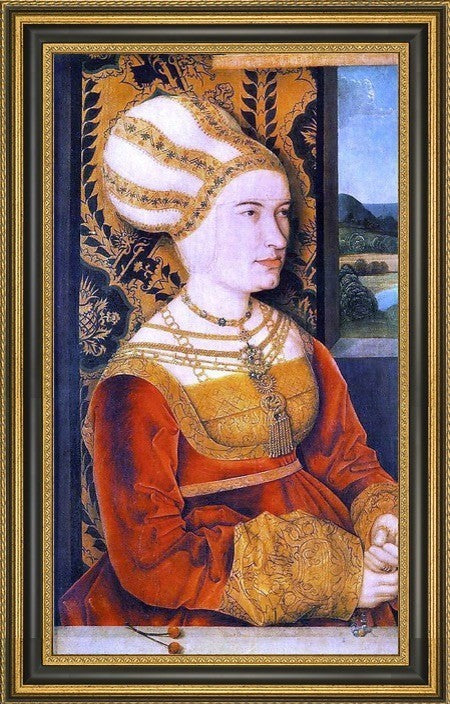 Bernhard Strigel Portrait of Sybilla Von Freyberg Born Gossenbrot Print, 18"x27"