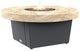 Circular Fire Pit Table, 48", Propane, So Cal Special Granite Top, Gray