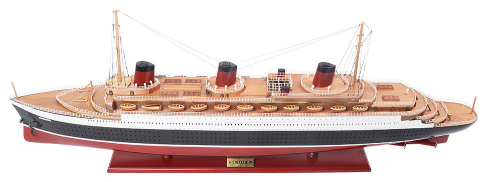 Normandie Painted Large Cruise Ship Model