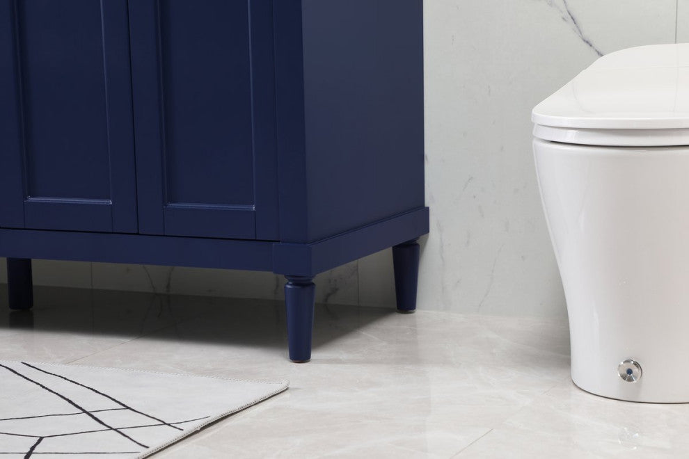 Home Living 21" Transitional Blue-Light Bathroom Vanity