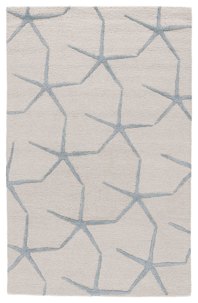 Jaipur Living Starfishing Handmade Animal White/Blue Area Rug, 2'x3'