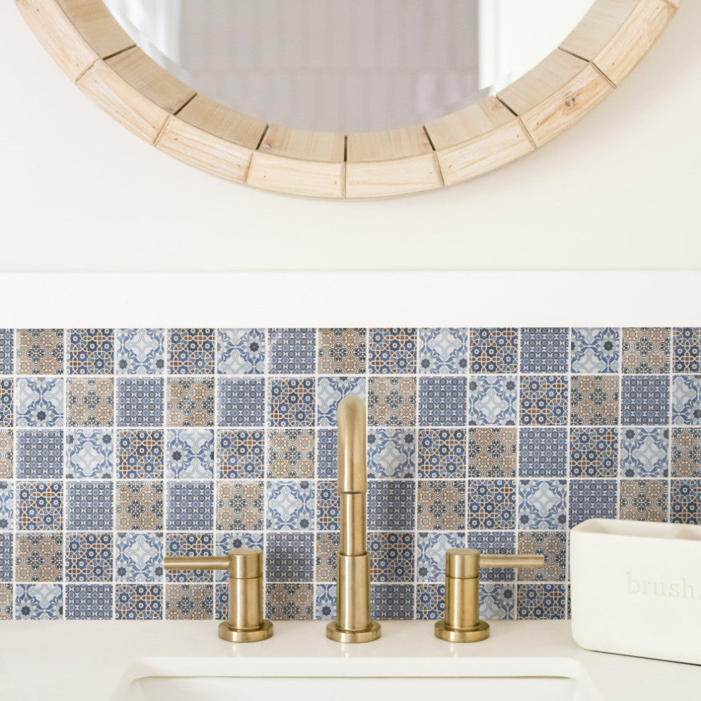 Classico 2" Square Mix Porcelain Floor and Wall Tile