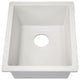 Nantucket Sinks PR1815-W Dual-mount Granite Composite Bar-Prep Sink in White
