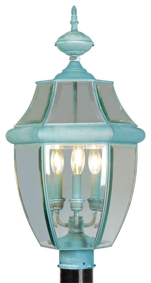 Monterey Outdoor Post Head, Verdigris