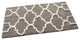 Cotton Dual Color Geometric Pattern Bath Rug, Gray, 34"x21"