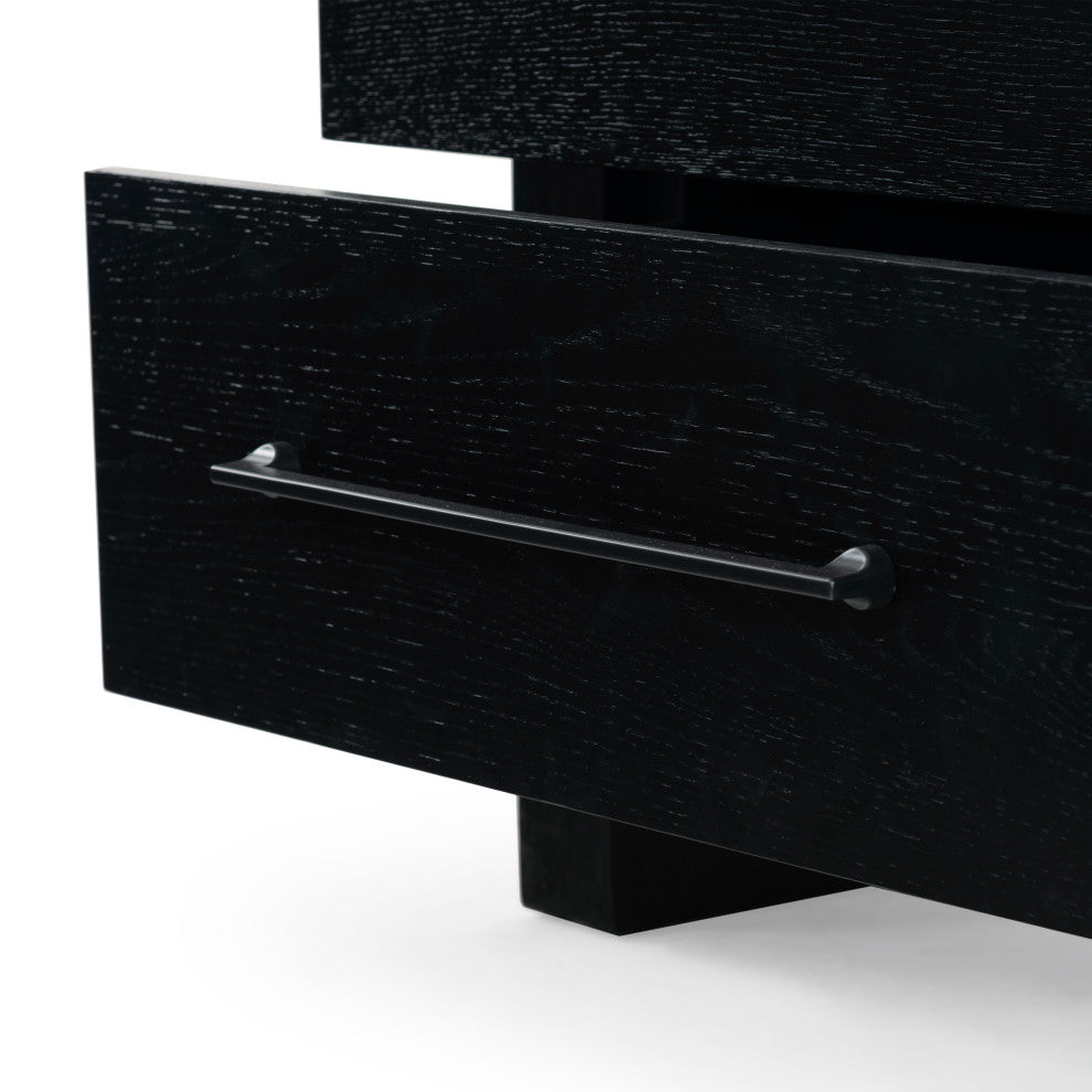 Safavieh Couture Katrina 2 Drawer Nightstand, Black
