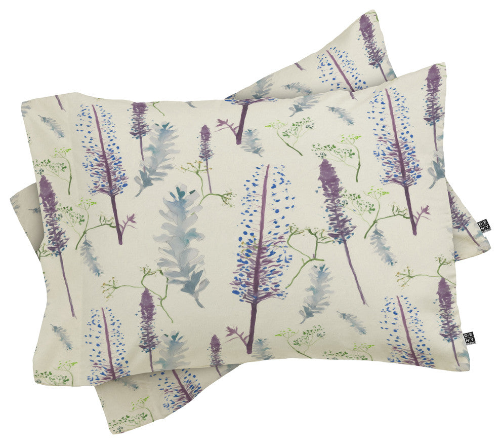 Deny Designs Rachelle Roberts Winter Pinecone Pillow Shams, Queen