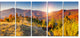 "Majestic Fall Mountains Range" Landscape Print Wall Artwork, 5 Panels, 60"x28"