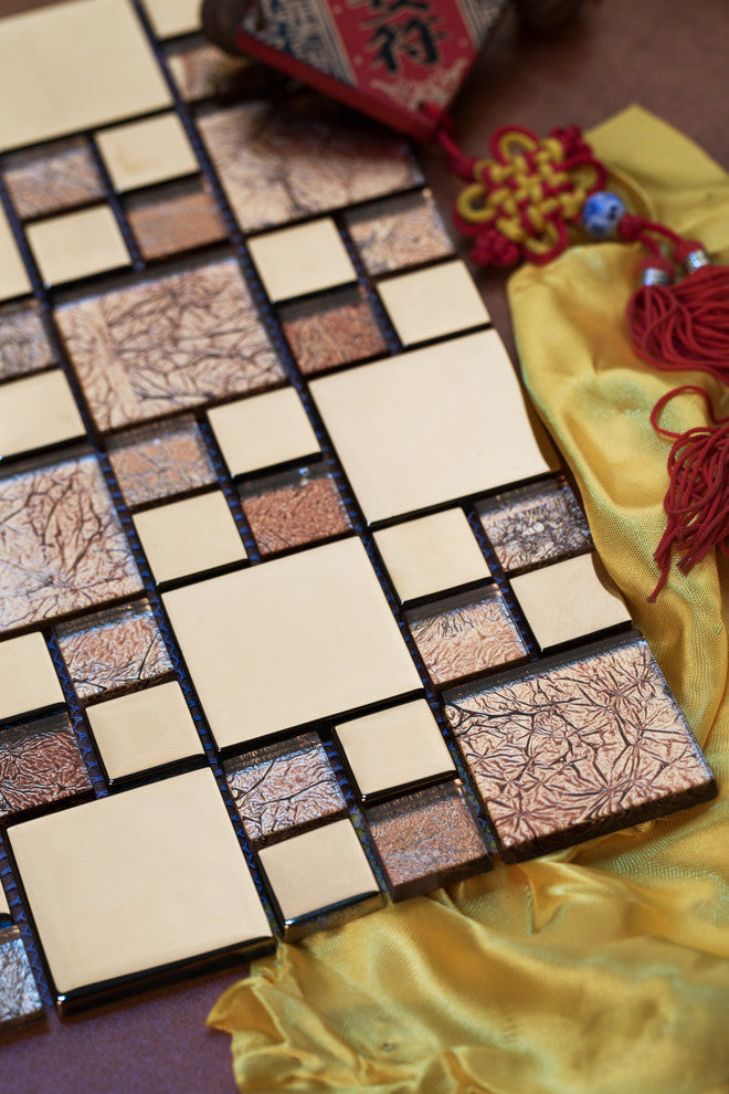 Rousha/Gold Mosaic, 12"x12" Sheets, Set of 11