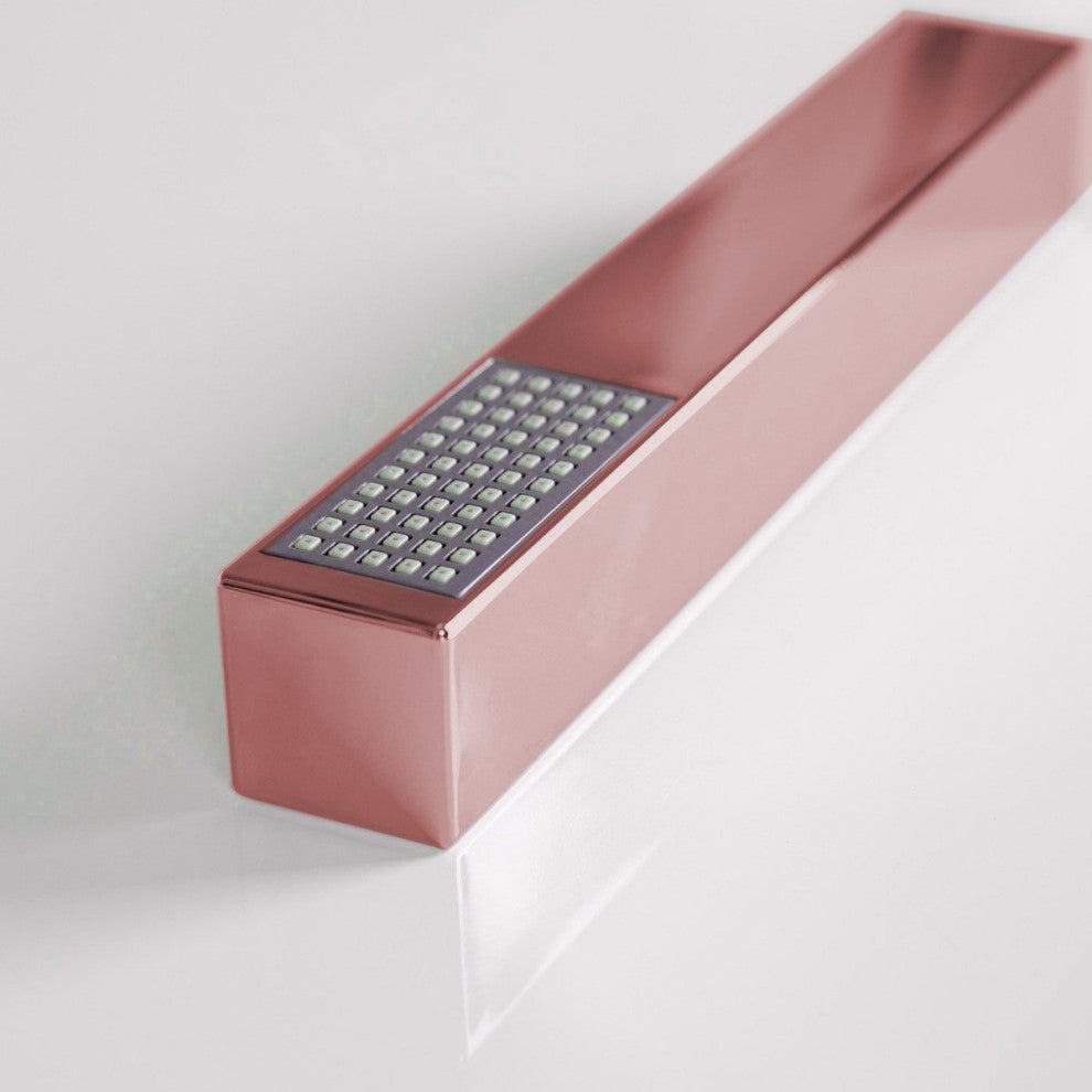 Fontana Reno Wall Mount Rose Gold Rainfall Mixer Shower Set