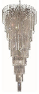 Elegant Falls Foyer Hall Light, Chrome Finish With Royal Cut Crystal