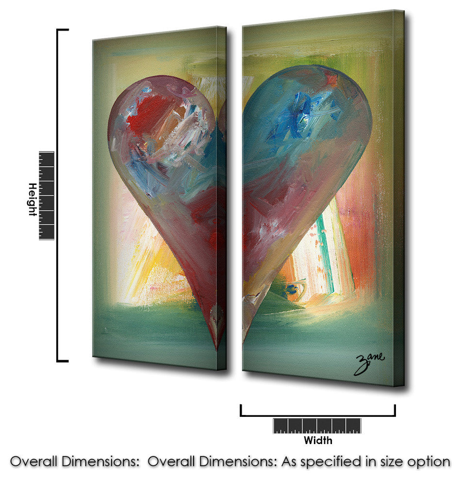 Heartwork "Arrow" 2-Piece Canvas Art Set, 40"x16"