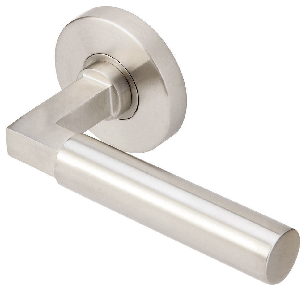 Aurora Lever, Tubular Passage, Satin Stainless Steel, 2-3/8" Backset