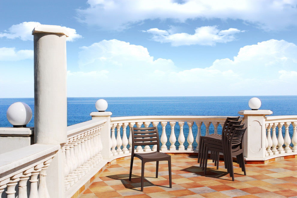 Compamia Ares Outdoor Dining Chairs, Set of 2, Brown