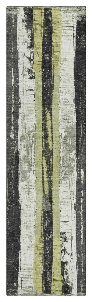 Machine Washable Indoor/Outdoor Chantille ACN1872 Aloe 2'3" x 7'6" Runner Rug