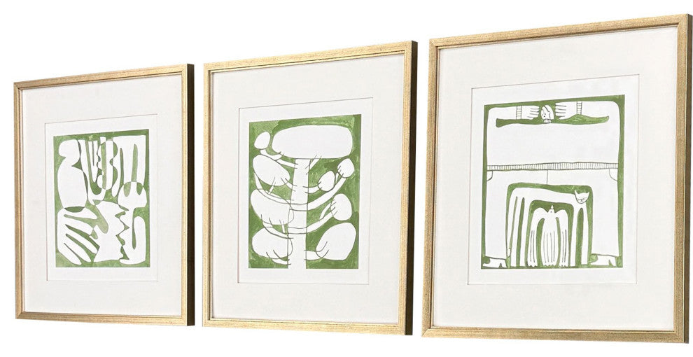 Minimal Moments I Framed Art, 3-Piece Set