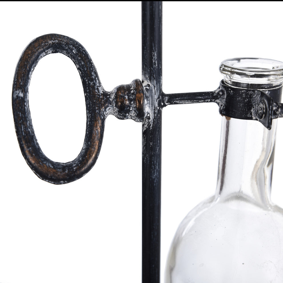 Matilda Flask Vase Key Potion Metal Table Accessory