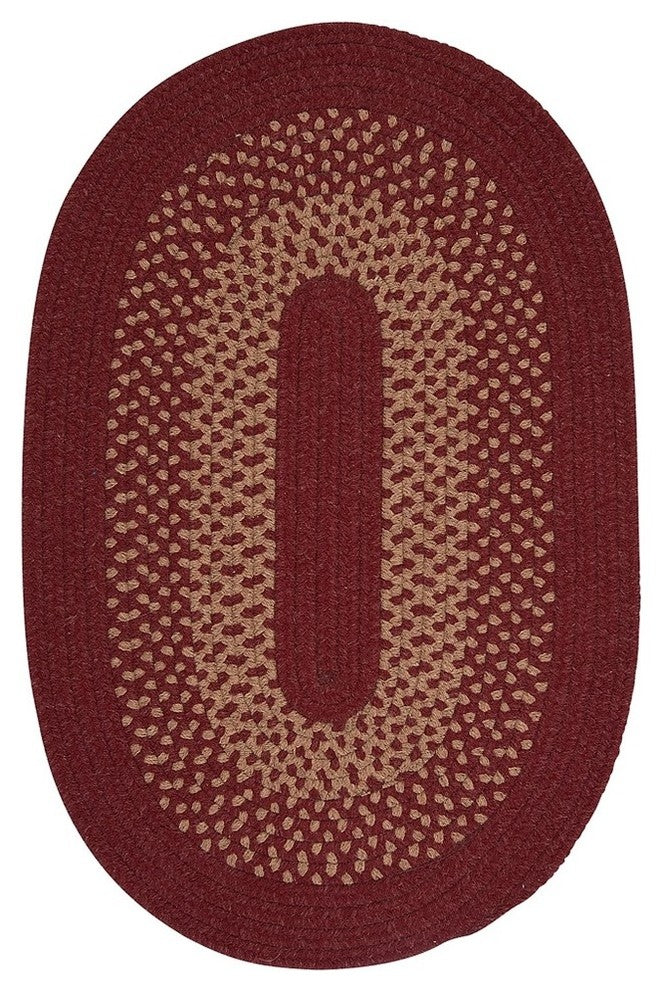 Colonial Mills Madison MD74 Holly Berry Traditional Area Rug, Oval 5'x8'