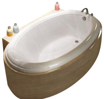 Atlantis Whirlpools Petite 36 x 60 Oval Soaking Bathtub