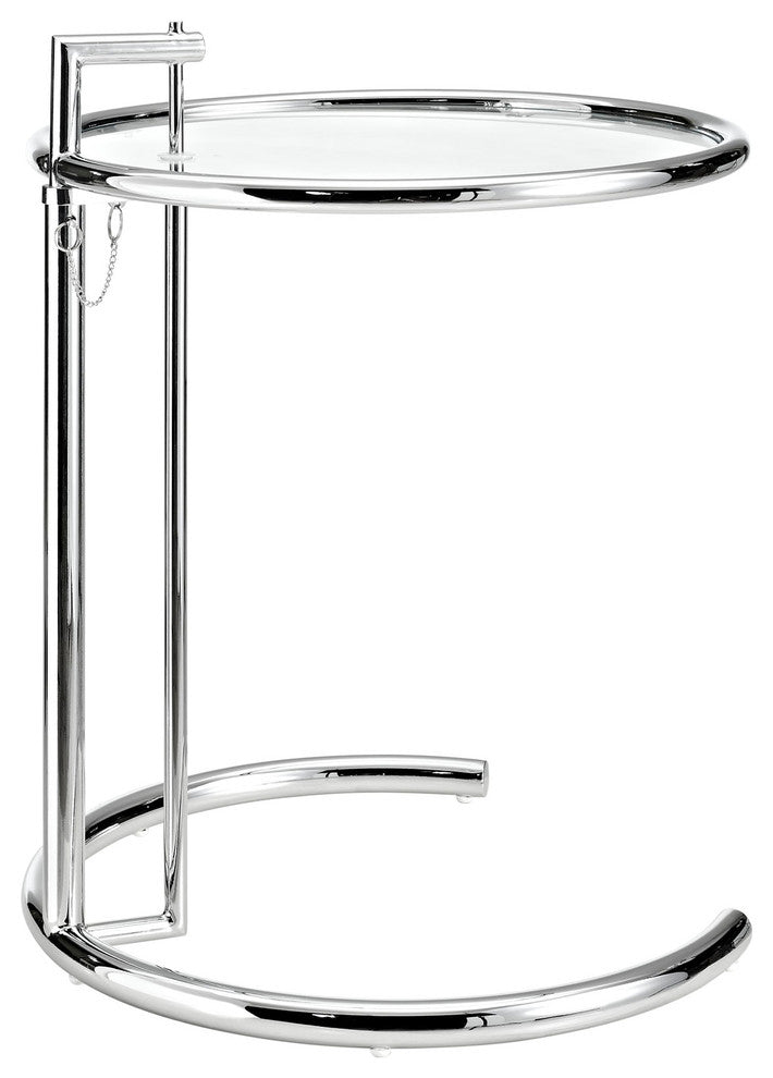 Eileen Gray Chrome Side Table, Silver