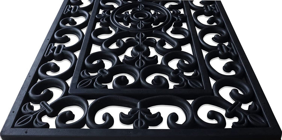 First Impression Audrey Rubber Entry Double Doormat 18"x48