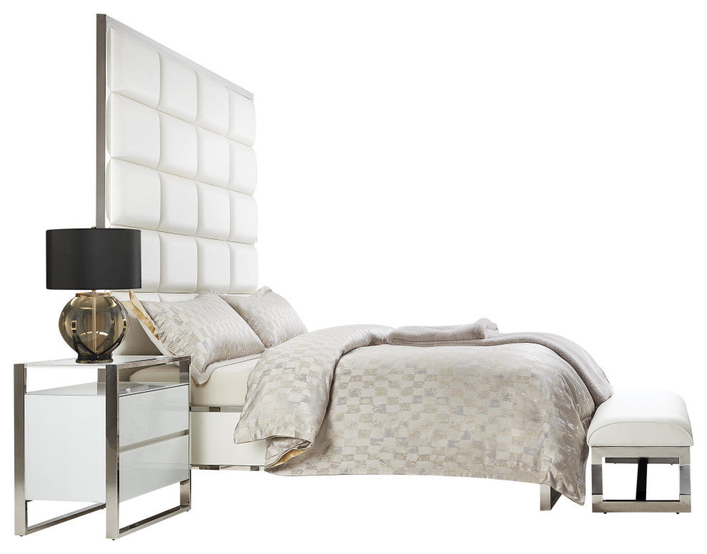 Novara 3-Piece King Duvet Set King - Platinum