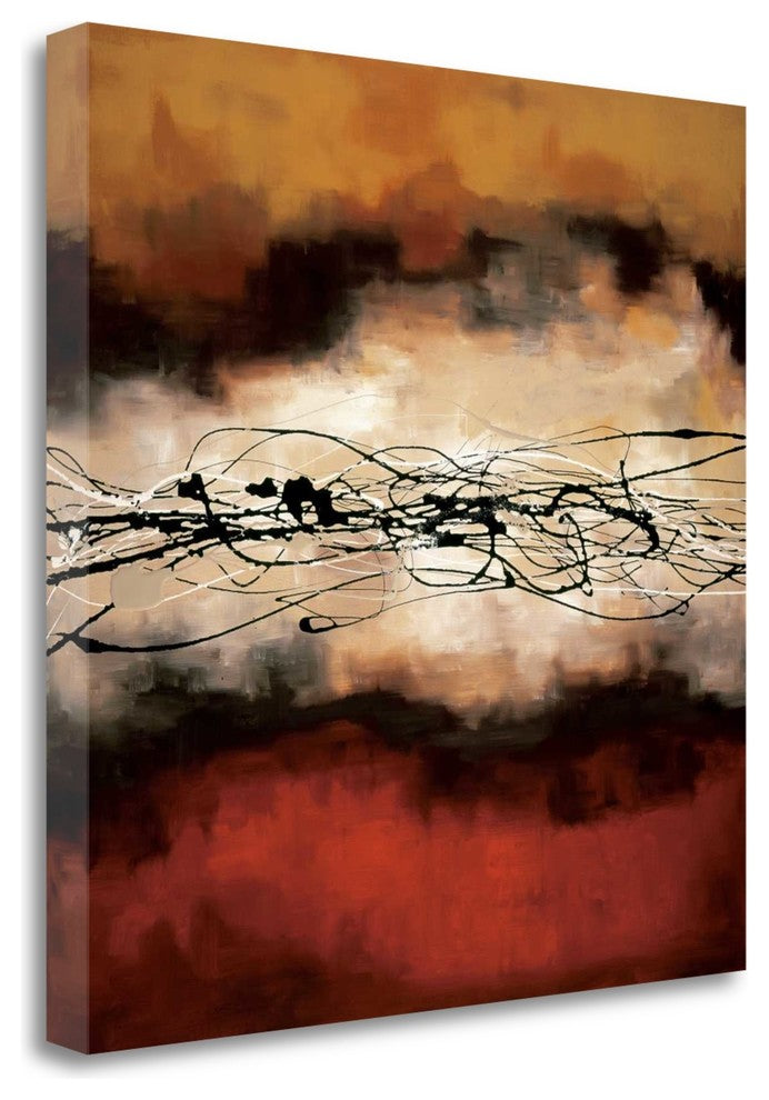 "Harmony In Red And Ochre" By Laurie Maitland, Giclee on Gallery Wrap Canvas