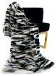 Plutus Black White Zebra Faux Fur Luxury Throw Blanket, 70"x90"
