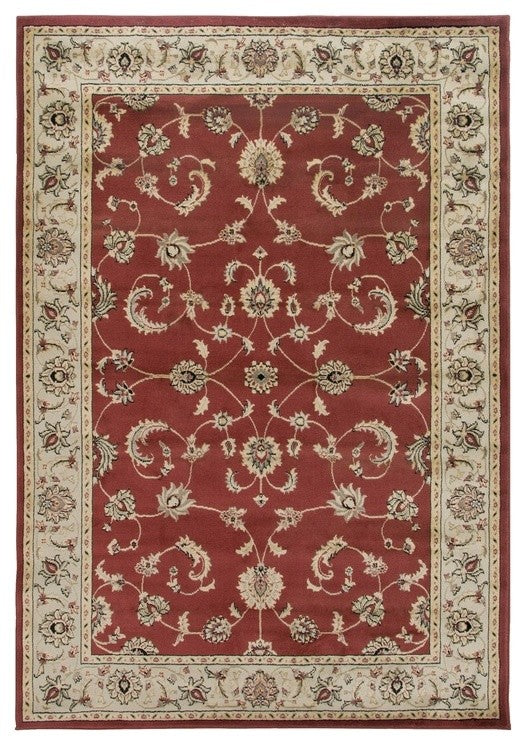 Rizzy Home Bay Side BS3579 Burgundy Border Area Rug, Rectangular 3'3"x5'3"