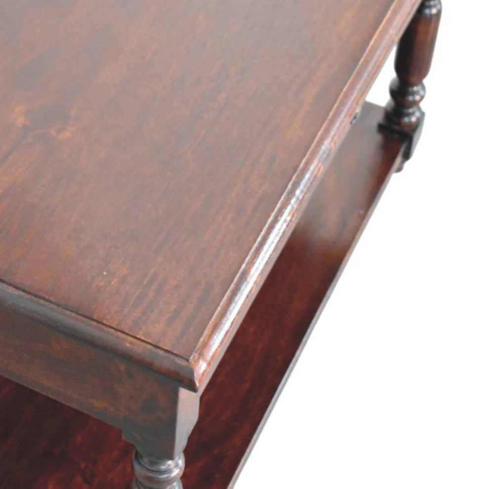 Console Table Turned Legs Cherry Artisan Furniture
