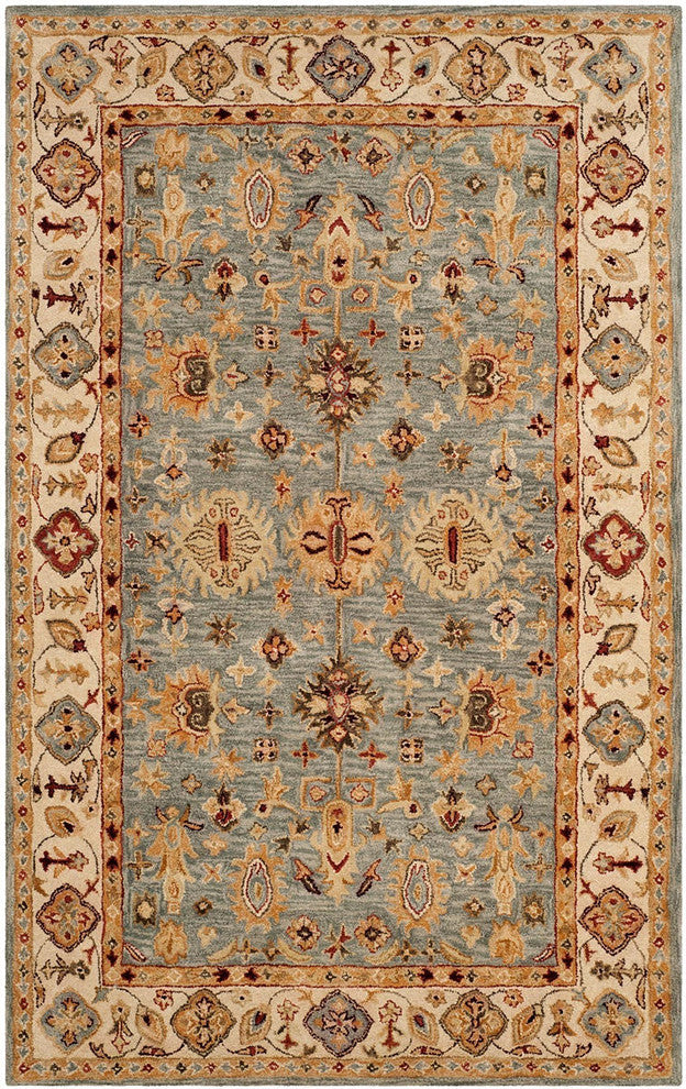 Safavieh Antiquity At847A Rug, Blue/Ivory, 9'6" X 13'6"