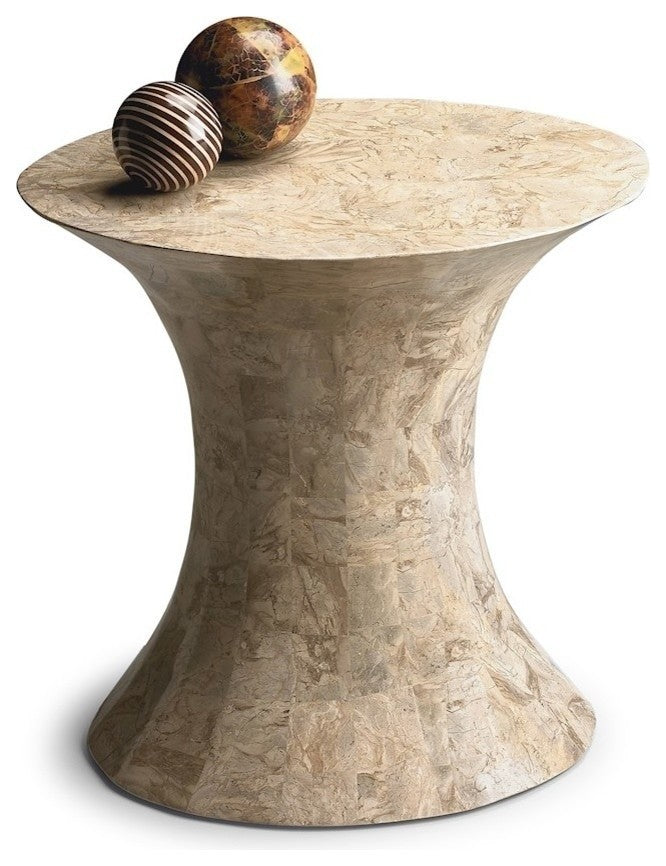 Butler Jaxon Oval Fossil Stone Side Table