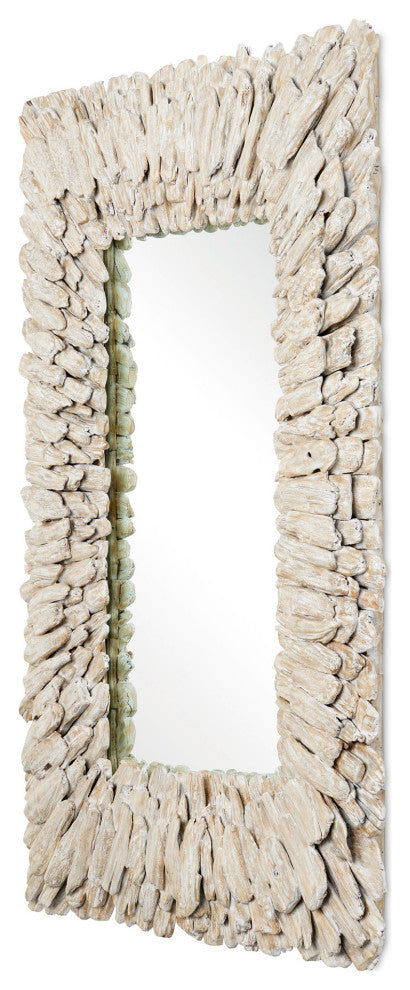 Beachhead Whitewash Rectangular Mirror