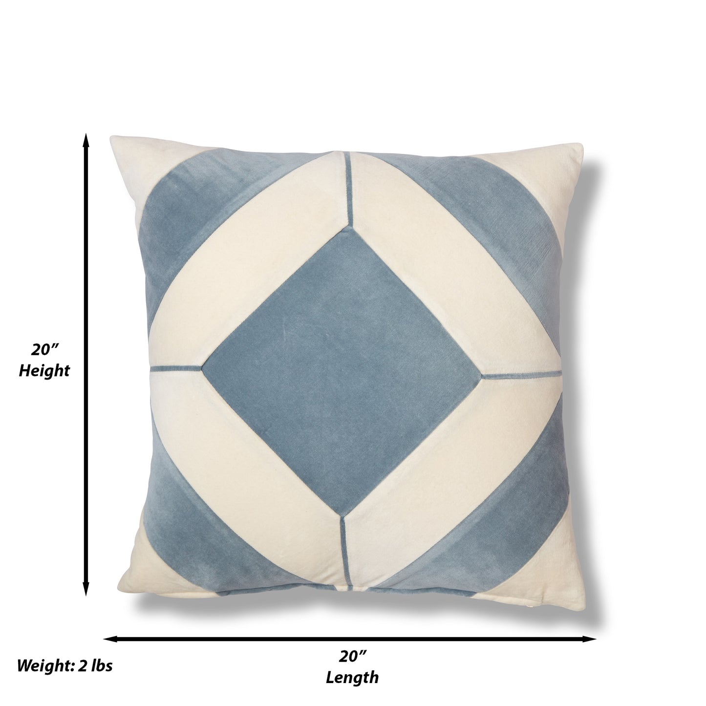 Diamond Pillow, Blue