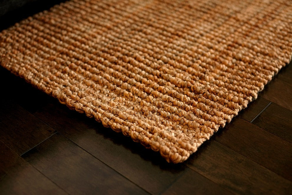 Andes Natural Jute Area Rug, 2'6"x8'