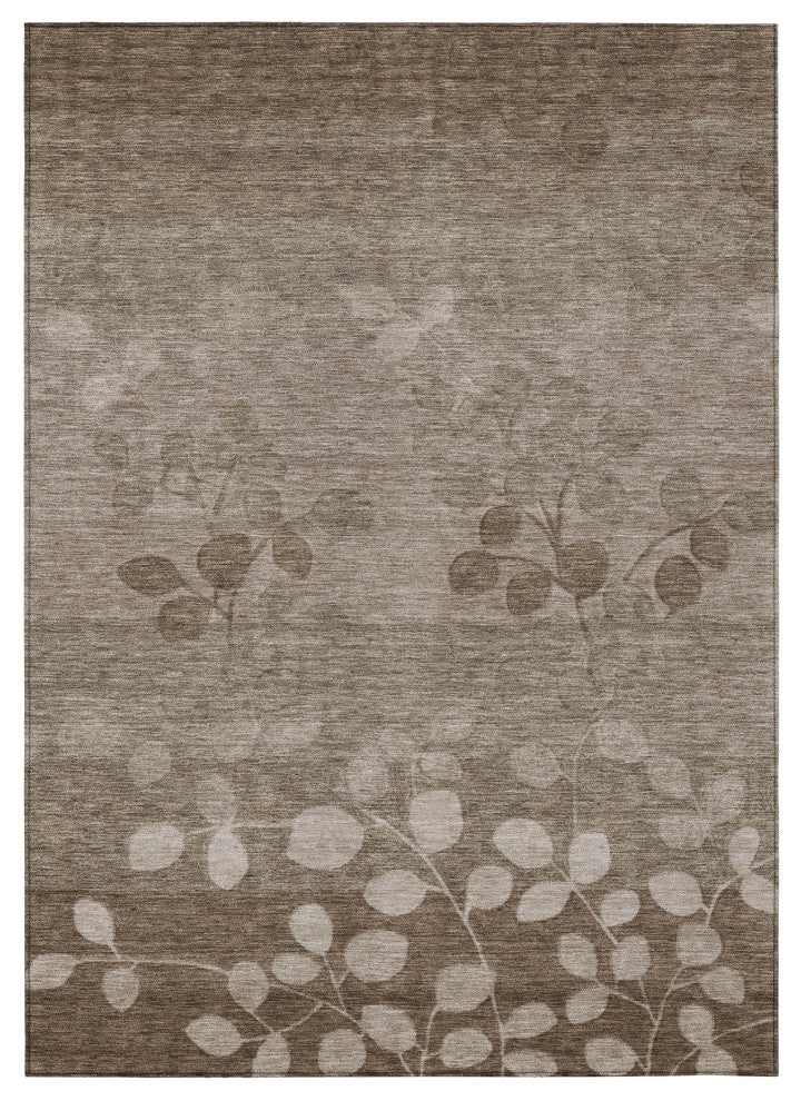 Machine Washable Indoor/Outdoor Chantille ACN1900 Taupe 8' x 10' Rug