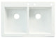 33.0625-in x 22.0625-in Drop-in Radius Granite Kitchen Sink