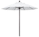 9' Fiberglass Umbrella Pulley Open Bronze, Sunbrella, Natural