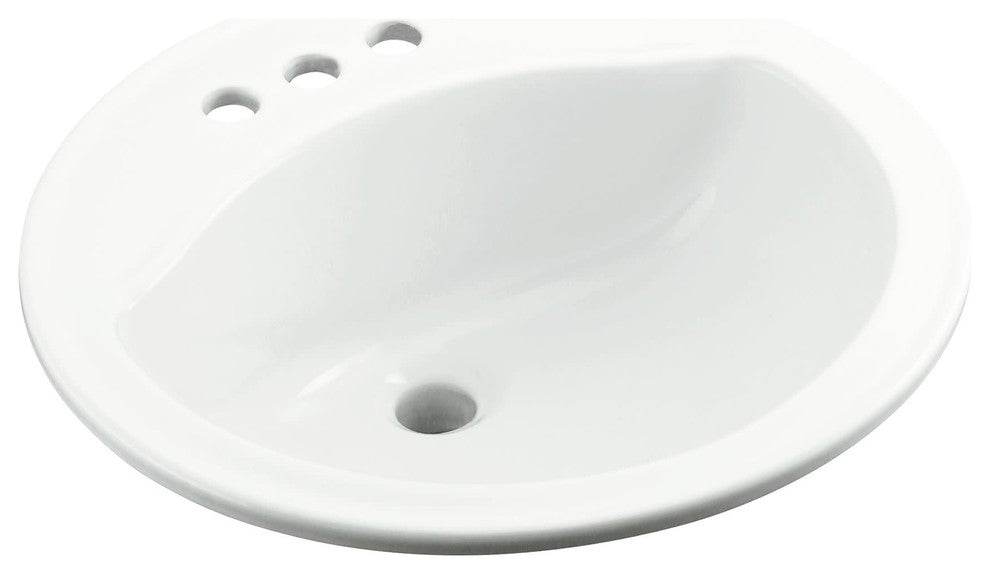 Sterling, Bathroom Sink, White, 19"x19"x8"