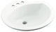 Sterling, Bathroom Sink, White, 19"x19"x8"