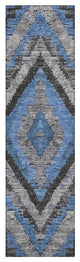Machine Washable Indoor/Outdoor Chantille ACN1890 Blue 2'3" x 7'6" Runner Rug