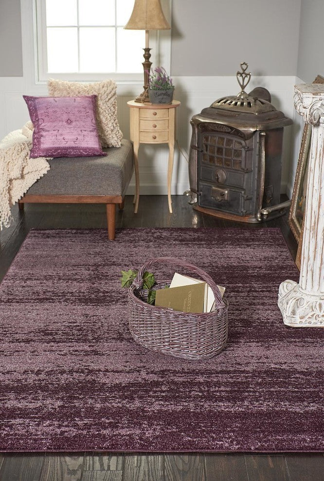Unique Loom Violet Del Mar Lucille 6' 0 x 6' 0 Round Rug