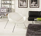 Modern Contemporary Living Room Lounge Chair White