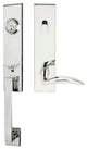 Air-Stream Lever, Tubular Entry Handleset, Left Hand, Polished Stainless Steel