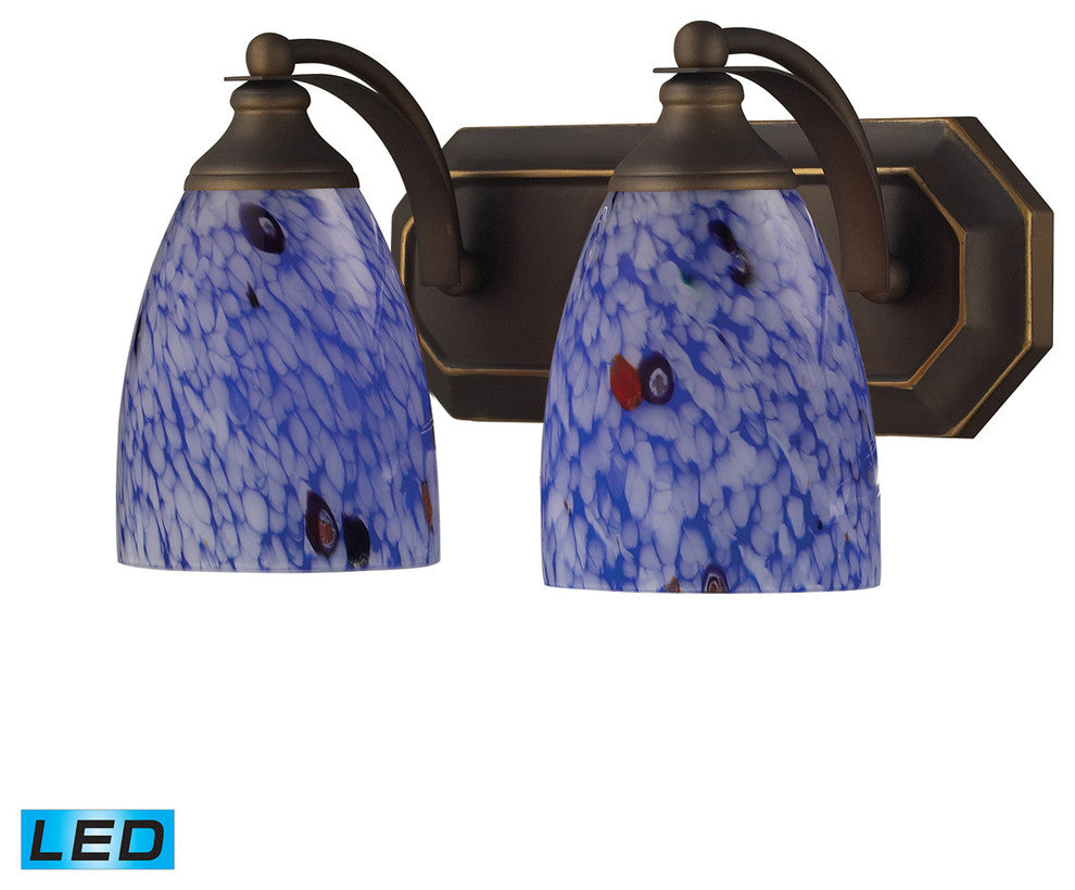 ELK Lighting Bath And Spa 2-Light Vanity Light - 570-2B-BL-LED