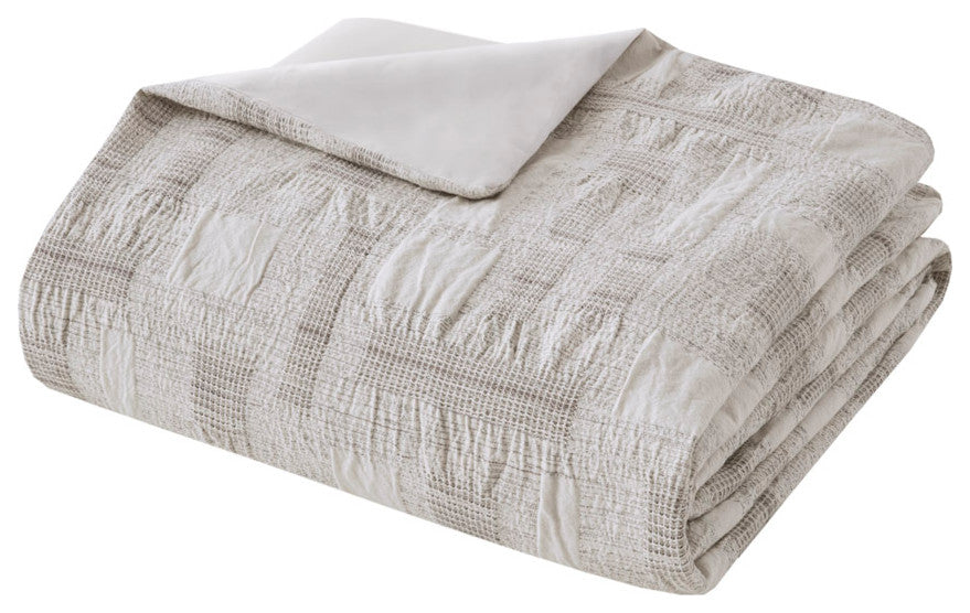 INK+IVY 3 Piece Cotton Jacquard Duvet Set